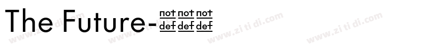 The Future字体转换